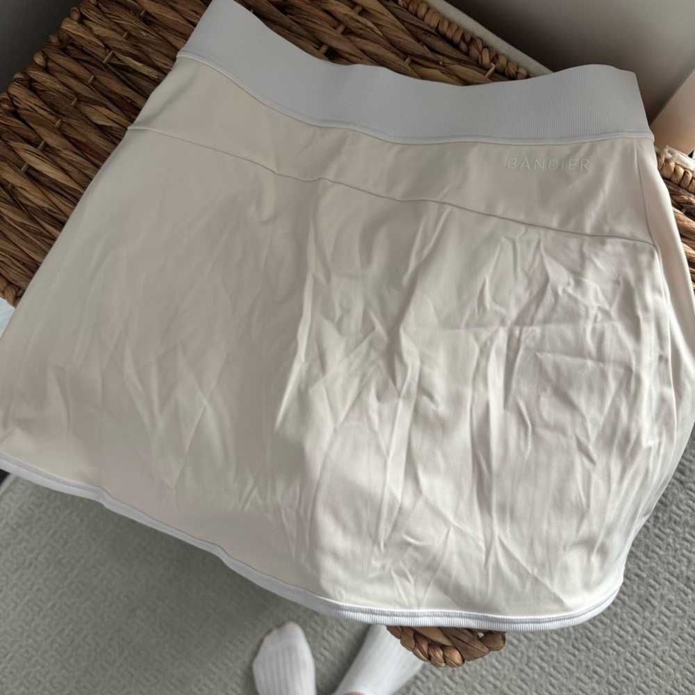 Bandier Aperitif Gardenia Sweetheart Corset Bra Pocket Skort Tennis Athleisure M - Picture 9 of 13